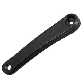 QIAMNI Bike Crank Arm Set Left 170mm Aluminum Single Speed MTB Crankset (Square Hole/Diamond Hole) (Rhombic Hole, Black)