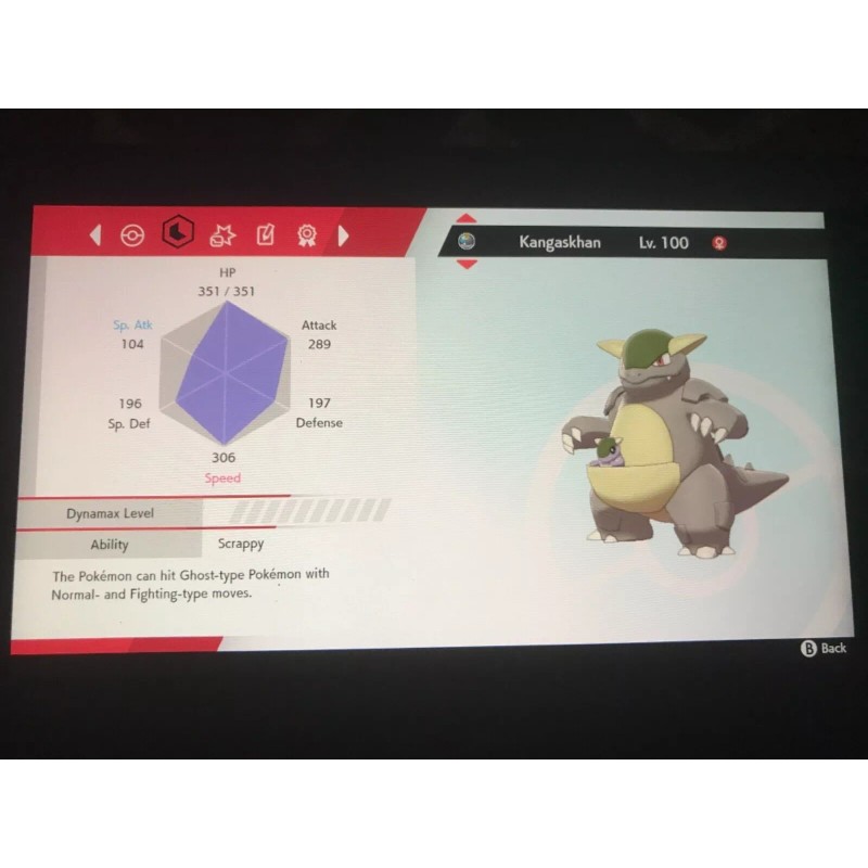 Pokémon Sword and Shield Shiny Kangaskhan and Tauros Bundle 6IV