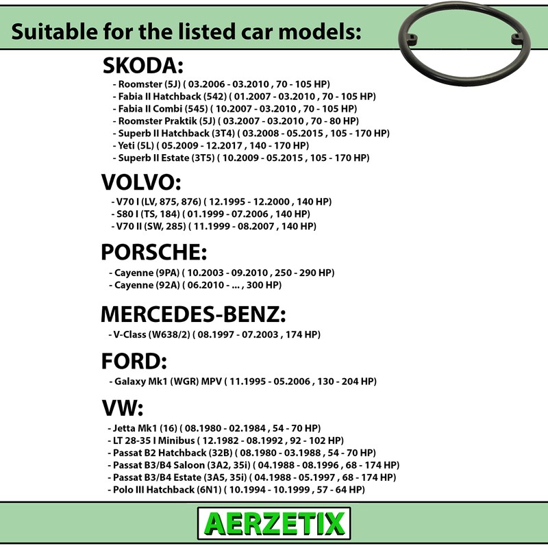 AERZETIX - C66346 - Oil Cooler Gasket - Compatible with