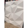 SoundAssured Acoustic Diffuser Panel - Geometric - White - Acoustic