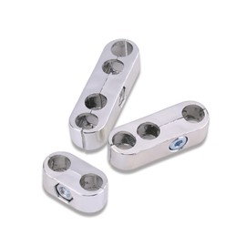 Spark Plug Wire Separators Wire Holders Kit, 7mm/8mm Divider Looms Ignition Wire Separators Holders for Chevy & (Silver)