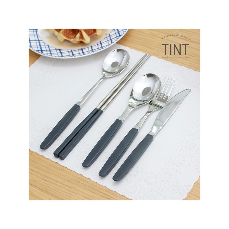 Maho Cutlery Tint Adult Korean/Western 5-Piece Cutlery Set / 마호커트러리