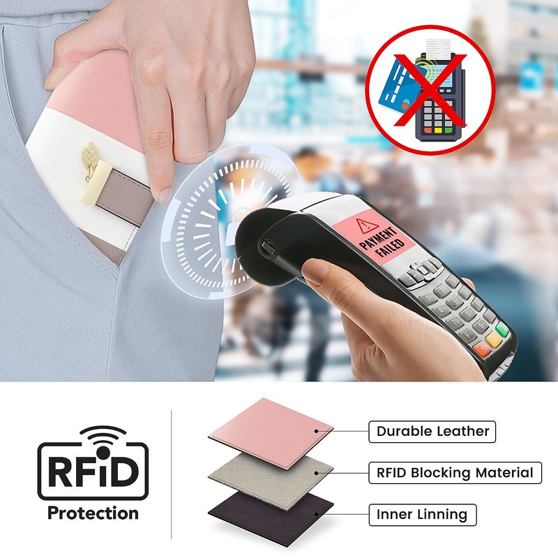 Pomelo Best Womens Wallet RFID Blocking Wallet for Women Bifold