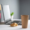 DeinPack Environmentally Friendly Coffee Cups Pack of 200 Paper Cups