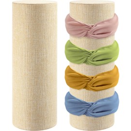 Geetery 2 Pcs Vertical Headband Holder Organizer Hairband Display Stand Headband Stand for Women Hair Hoop Accessories(Beige)