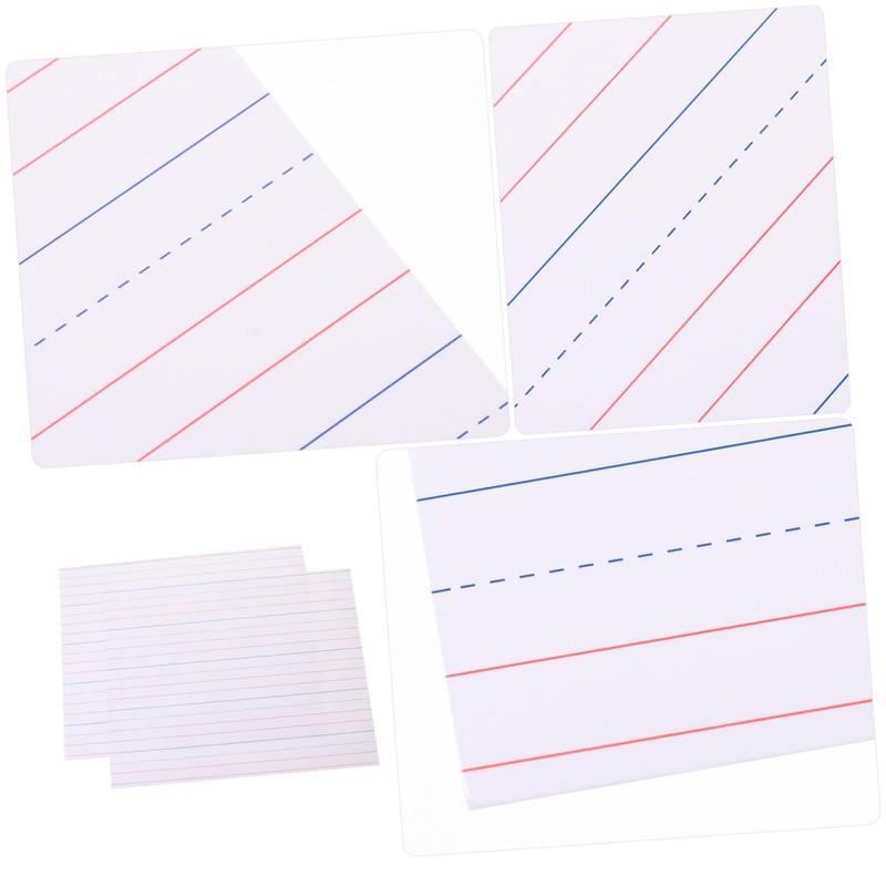 CAXUSD 30Pcs Dry Erase Sentence Strips for Teachers Ruled Cardstock