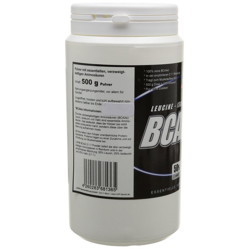 LSP BCAA Powder, 1er Pack (1 x 500 g)