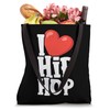 Heart Hiphop Funny Man Woman I Love Hip Hop Tote