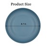 Soptalles 9 Inches Wheat Straw Plates, 2Pcs Unbreakable Dinner Plates,