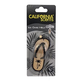 ​​California Scents Scented Sandal Hanging Car Air Freshener - Odor Eliminator for Strong Odor - Flip Flop Car Fresheners (Ice, 1 Pack)