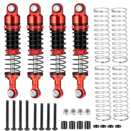 MORFUM Ascent-18 53MM Threaded Shock Absorber Oil Damper RC Shocks Adjustable Long Travel Absorber Oil Threaded Damper for Redcat Ascent-18 1/18 RC Crawler Car Upgrade Parts