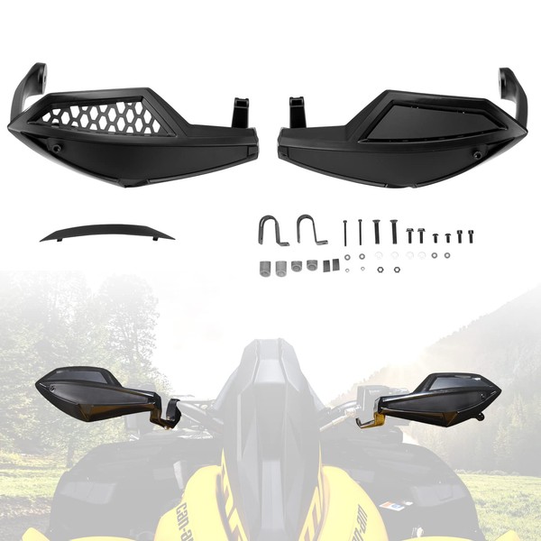 A & UTV PRO ATV Handguard Wind Deflectors with Mount