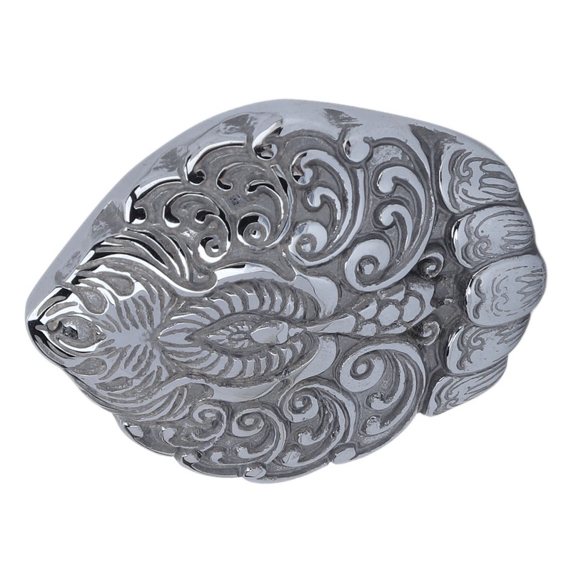 Natural Terahertz Pendant Peacock Pattern Carved Energy Stone Hanging Ornament