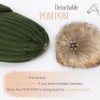 FURTALK Womens Winter Beanie Hat Fleece Lined Faux Fur Pom