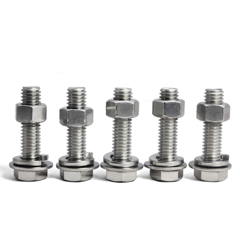 SUNXULIMI 1/4-20 x 1-1/4" Bolts and Nuts Hex Head Bolts