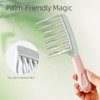 Wide Tooth Comb for Curly, Detangling Hair Brush with Double-layer