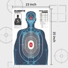 50 Pack Paper Shooting Targets for Range, 23X35 inch Silhouette