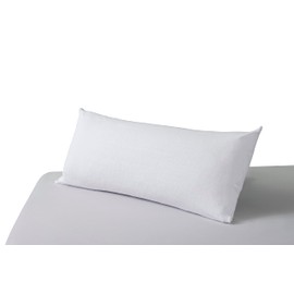 SAVEL, Cushion Cover, Waterproof and Breathable, Terry Towelling, 100% Cotton, 40 x 105 cm, White