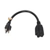 Nema 5‑15P to 5‑20R Adapter 14AWG Heavy Duty 15 Amp