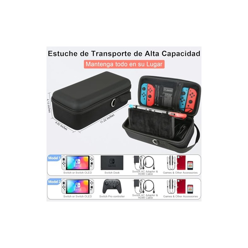 Funda Para Switch Y Oled, Accesorios Estuche