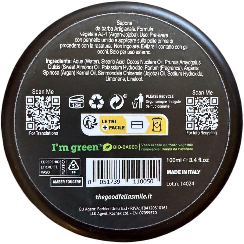 Luxury Shaving Soap Amber Fougere – Afeitado Suave con Lavanda