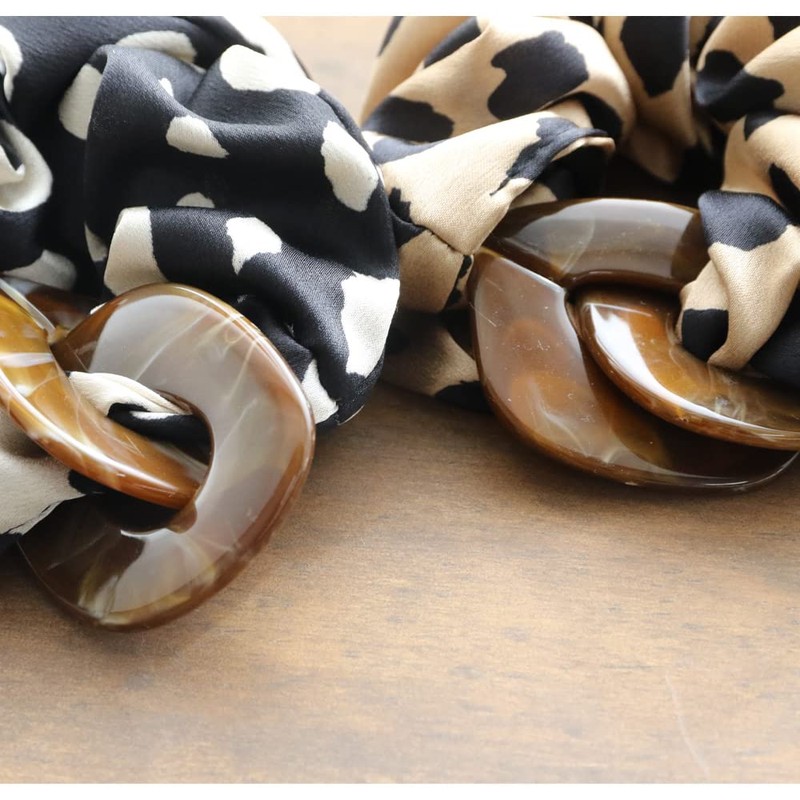 JewelVOX Hair Accessories Leopard Animal Print Tortoise Shell Charm for