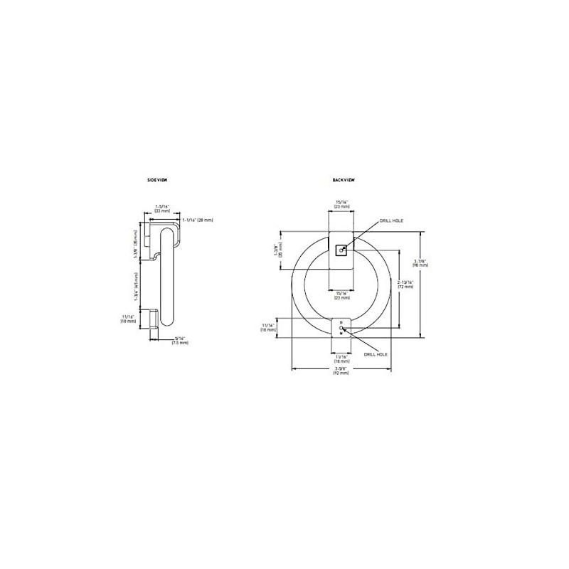 Taymor Ring Door Knocker – Solid Metal Front Door Knocker