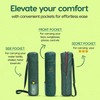 Classic Yoga Mat Bag Adjustable Shoulder Carry (Green)