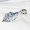 TBOSEN Ear Dangle Gauges Handmade Leaf Shap Dangling Ear Plugs