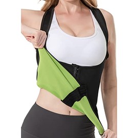 Portzon Chaleco de Neopreno para Entrenamiento de Cintura de Sauna para Mujer, Control de Abdomen, Moldeador de Cintura                               