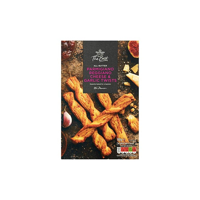 Morrisons All-Butter Cheese & Garlic Twists, 100g