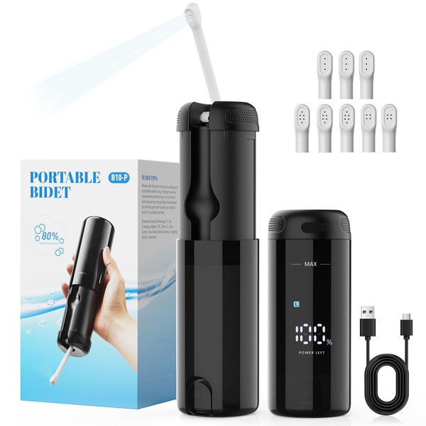 Reise Bidet, HEGEHE Po Dusche tragbares Bidet, 250ml Elektrisches Bidet