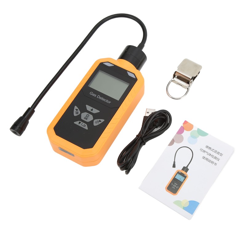 ABH502‑EX LCD Combustible Gas Detector Portable Gas Leakage Alarm for