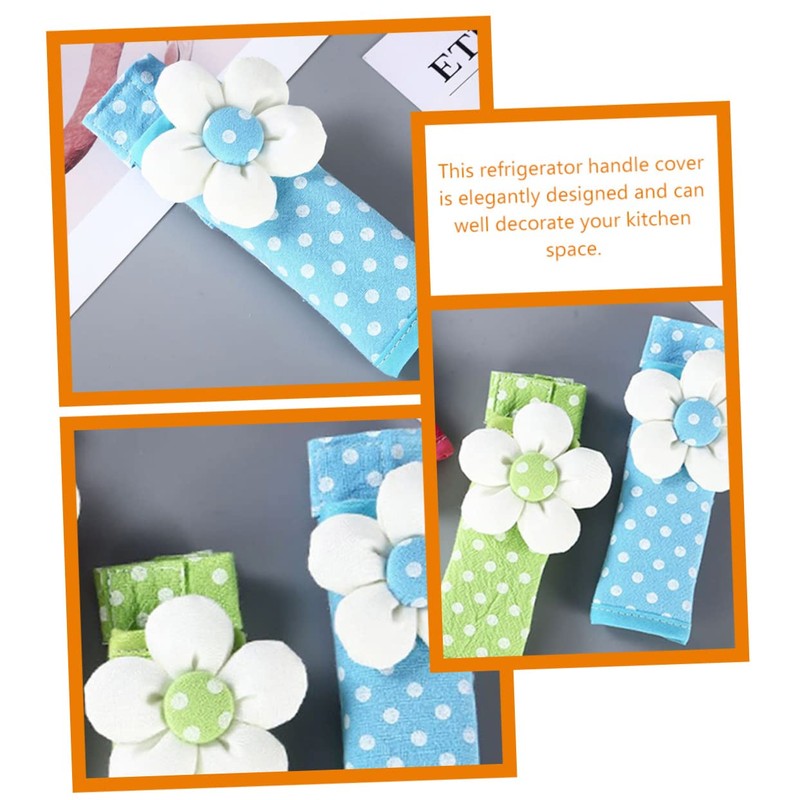 Gadpiparty Refrigerator Door Handle Cover Antiskid Handle Protector for Kitchen