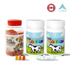 Canada Real Kids Multivitamin Kumi 1 bottle (3 months) + Real Colostrum Chewable 2 bottles / 캐나다 리얼키즈 멀티비타민꾸미 1병(3개월)+리얼 초유 추어블2병