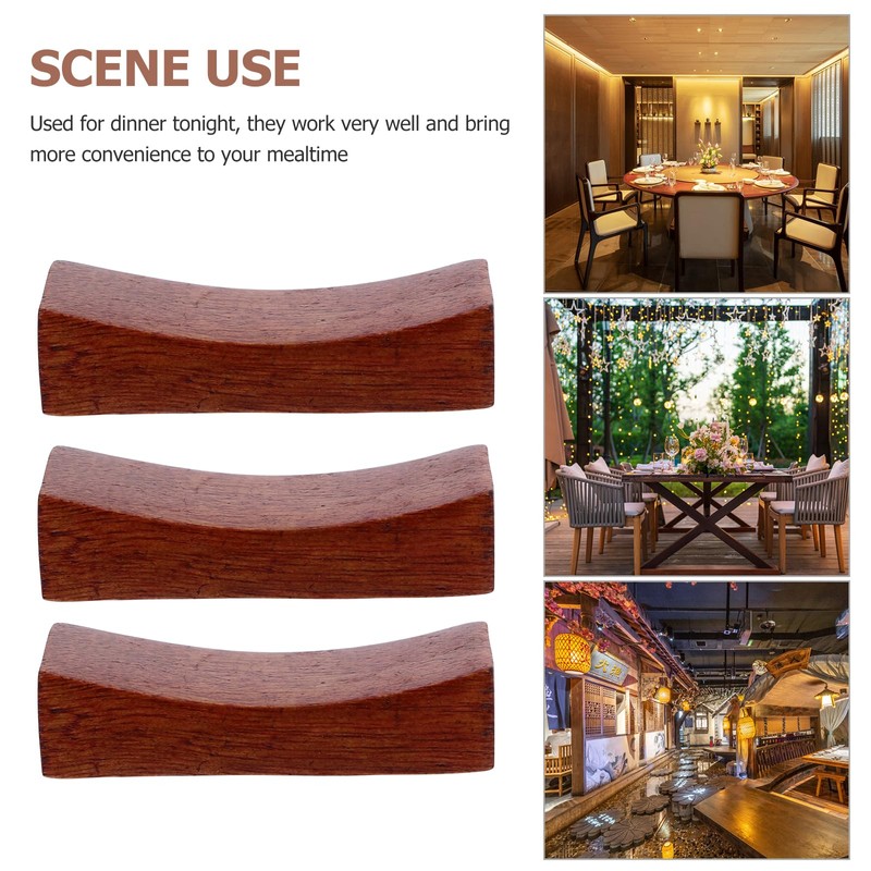 DOITOOL Chopsticks Rest, Wooden Spoon Rest, Chopsticks Pillow, Japanese Style,