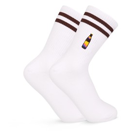 Kaempe Socks for Spezi, Fashion Merch for Paulaner Spezi, Funny Tennis Socks with Motif for Men and Women for Gifts