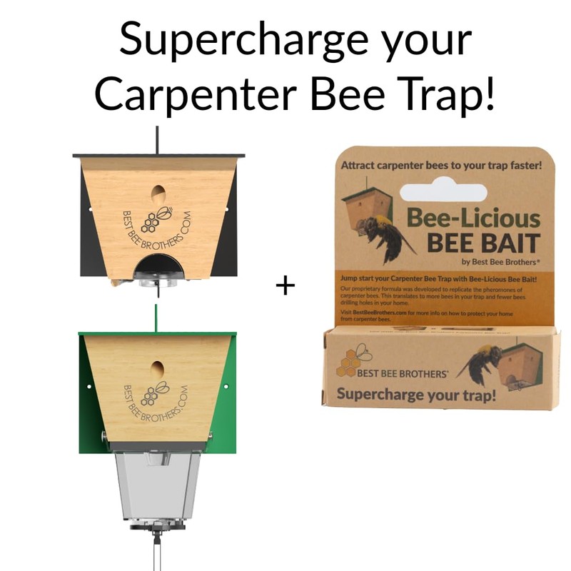 Best Bee Brothers Bee-Licious Bee Bait, All-Natural Carpenter Bee Lure,