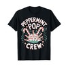 Peppermint Pop Crew Christmas Candy Cane Explosion Cute T-Shirt