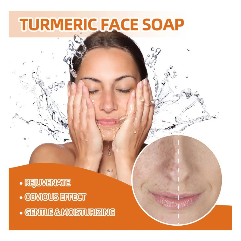 Jabón Electrónico, Limpiador De Cúrcuma, Exfoliante Natural,