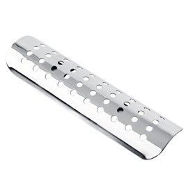Universal Metal Exhaust Heat Shield Auto Motorcycle Motorbike Exhaust Muffler Pipe Heat Shield Heat Insulation Cover Heel Guard Straight(Silver) Heat shields/wraps exhaust heat shield