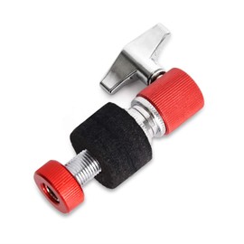 Facmogu Standard Hi-Hat Clutch, Fit for 7mm Rod, Aluminum Alloy Hi Hat Clutch Hi-hat Stand Post Jazz Drum Clutch for Hi Hat Drop Clutch Cymbal Jazz Drum Parts Accessories - Red