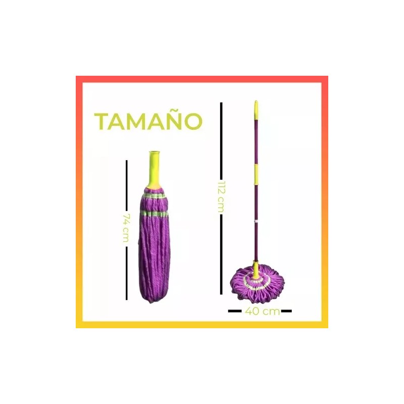 Innovaciones Trapeador Mágico Autoexprimible Acero Inoxidable Magic Mop