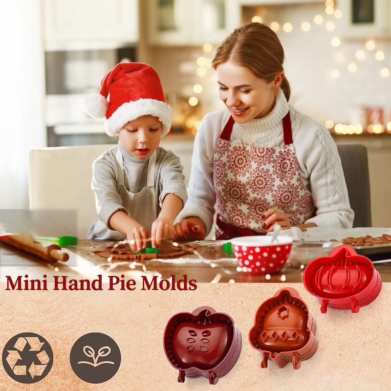 Mini Pie Molds, Dough Presser Pocket Pie Molds for Baking,