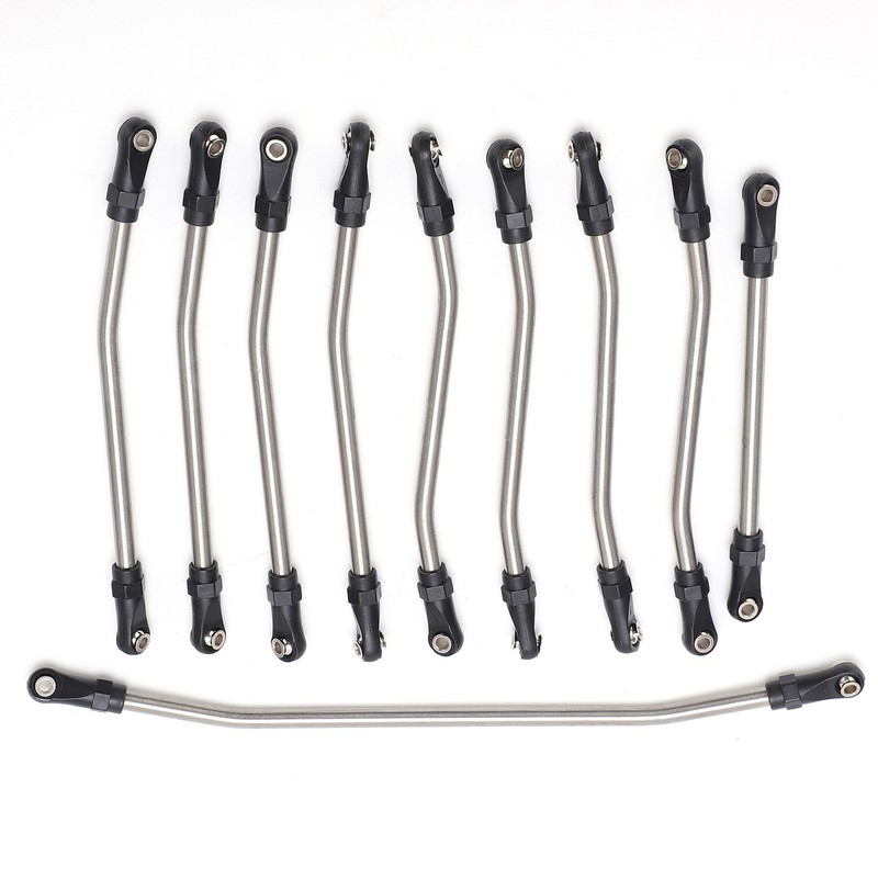 10pcs Stainless Steel Link Rod Fit for Axial Wraith 90018