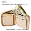 Beaure B-24096 Women's Genuine Leather Short Wallet, Round Zipper, Mini