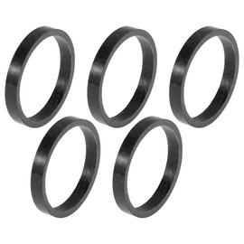 HEROFFIX Bicycle Headset Spacers 5mm Bike Handlebar Stem Spacers 31.8mm 1-1/4" Carbon Fiber Gloss Black Carbon Fiber 5 Pcs