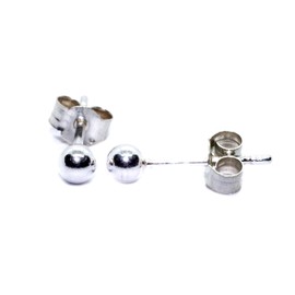 Arranview Jewellery Sterling Silver 3 mm Ball Stud Earrings