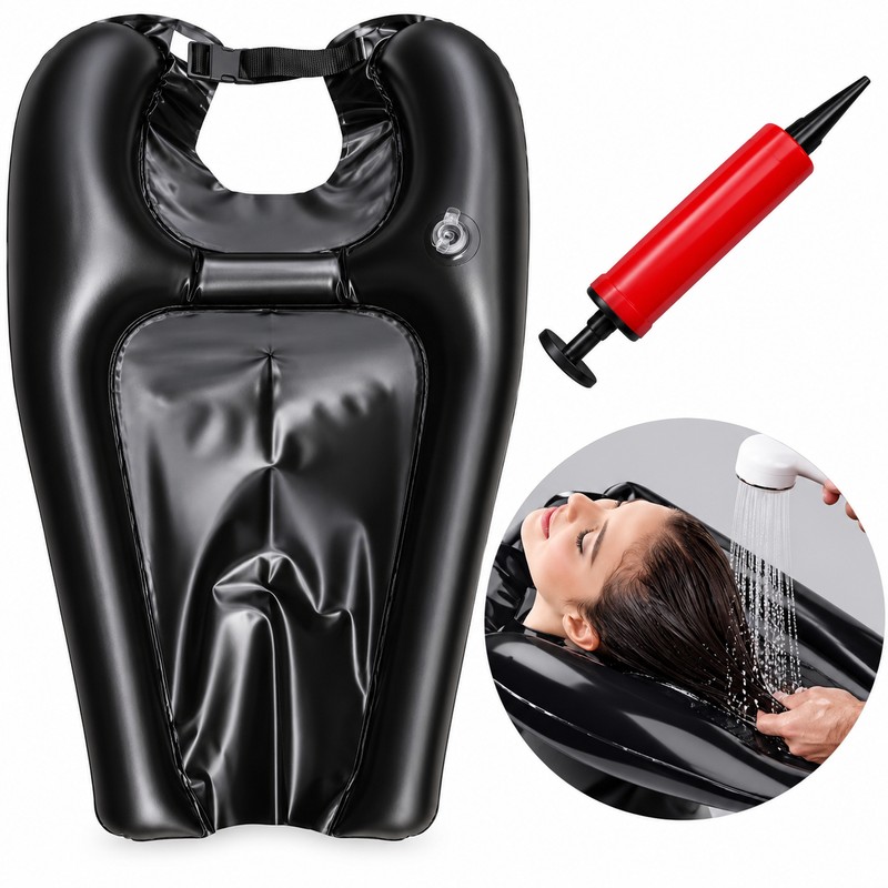 Inflatable Hair Wash Basin for Home Shampooing - Portable PVC
