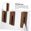 CAXUSD 1pc Solid Wood Over Door Coat Hanger Mounted Hooks